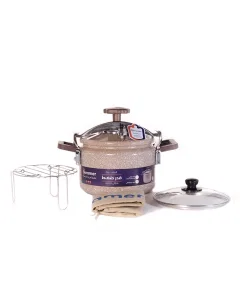 Granite Coated Steamer Pressure Cooker 5 Liter
