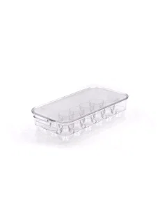 Transparent plastic egg box
