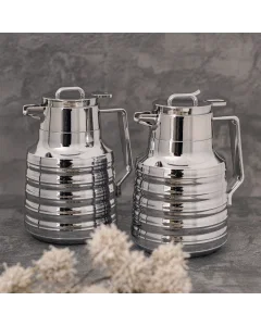 Silver   vacuum flask Samsamto